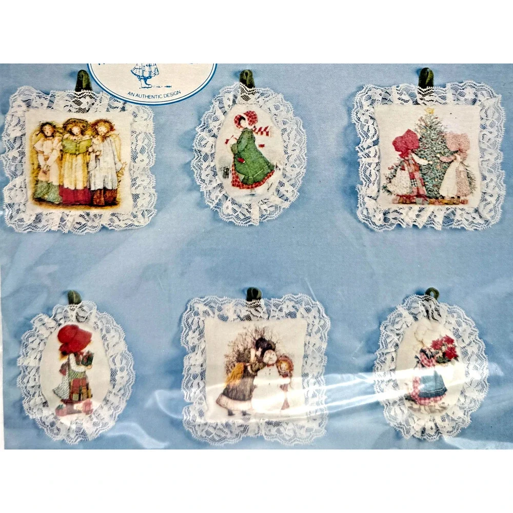 Lot 2 Paragon Holly Hobbie Sniff n Stuff Christmas Ornament Kit 6609 6508 Sealed